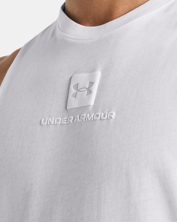 Men's UA Core Tank in White image number 2